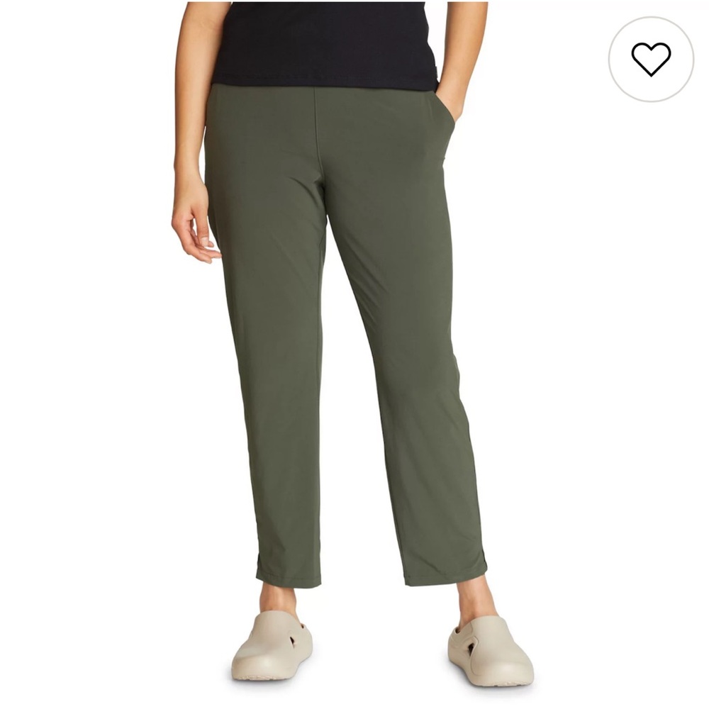 Eddie Bauer Women's Green Traveler Pant